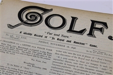 1898 'Golf' Far & Sure Weekly Publication No. 436 Vol. XVII