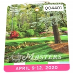 2020 Masters Tournament SERIES Badge #Q04401 - Dustin Johnson Winner