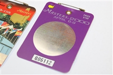 1998, 1999, 2000 & 2003 Masters Tournament SERIES Badges - O'Meara, Olazabal, Singh & Weir