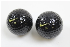 Four (4) Sleeves of Nike TW Tiger Woods OneBlack 'The One' Golf Balls