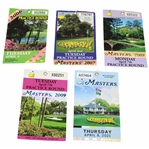 2006, 2007, 2008, 2009 & 2021 Masters Tournament Tickets