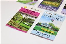2006, 2007, 2008, 2009 & 2021 Masters Tournament Tickets