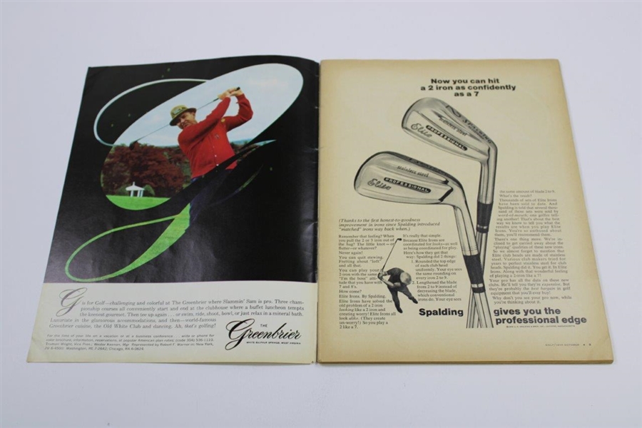Arnold Palmer Signed 1965 Golf Magazine - October JSA ALOA