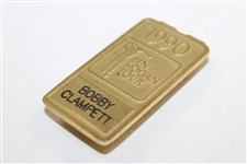Bobby Clampett's Personal 1990 Ben Hogan Tour Money Clip/Badge