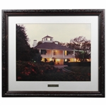 Augusta National Golf Club Clubhouse with Lights on Photo - Framed