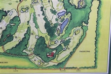 Augusta National Golf Club Aerial Photo - Framed