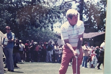 Doug Sanders on Driving Range with President Bush Watching Photo - Framed
