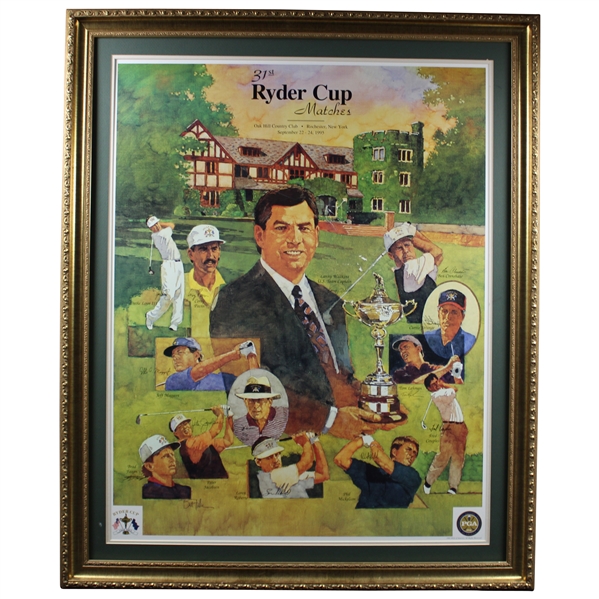 1995 Ryder Cup at Oak Hill Country Club Team USA Print - Framed