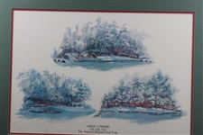 The Augusta National Golf Club 'Amen Corner 11th, 12th, & 13th' Print - Framed