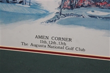 The Augusta National Golf Club 'Amen Corner 11th, 12th, & 13th' Print - Framed