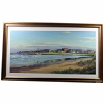 The Old Course St. Andrews Panoramic Print by Willington - Framed