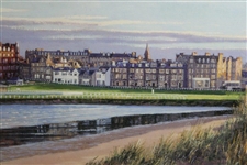 The Old Course St. Andrews Panoramic Print by Willington - Framed