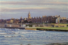 The Old Course St. Andrews Panoramic Print by Willington - Framed