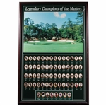 2001 Legendary Champions of the Masters Winners Poster -  Framed