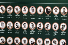 2001 'Legendary Champions of the Masters' Winners Poster -  Framed