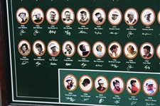2001 'Legendary Champions of the Masters' Winners Poster -  Framed