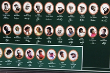2001 'Legendary Champions of the Masters' Winners Poster -  Framed