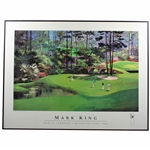 1988 Mark King Martin Lawrence Limited Editions 1989 Masters 11th Hole Green Print - Framed