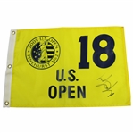 Michael Campbell Signed 2005 US Open at Pinehurst No. 2 Yellow Screen Flag JSA ALOA