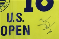Michael Campbell Signed 2005 US Open at Pinehurst No. 2 Yellow Screen Flag JSA ALOA