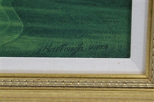 Bobby Clampett's 1998 Masters Gift - Linda Hartough Signed Ltd Ed #6 Hole Juniper Canvas
