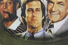 Chevy Chase Signed 'Caddyshack' Movie Poster - Bobby Clampett Collection - Framed JSA ALOA