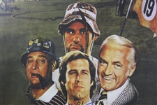 Chevy Chase Signed 'Caddyshack' Movie Poster - Bobby Clampett Collection - Framed JSA ALOA