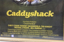 Chevy Chase Signed 'Caddyshack' Movie Poster - Bobby Clampett Collection - Framed JSA ALOA