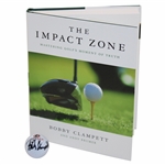 Bobby Clampett Signed Impact Zone Golf Ball & The Impact Zone Book JSA ALOA