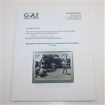 Doug Sanders on Driving Range with President Bush Watching Photo - Framed