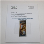 1997 'The Slammer & The Squire' World Golf Village Time Capsule Ceremony Poster - Framed