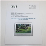1988 Mark King 'Martin Lawrence Limited Editions 1989' Masters 11th Hole Green Print - Framed