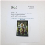 Large Byron Nelson Canvas Print with Major Championships Listed On Bags - Framed
