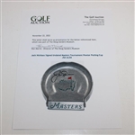 Jack Nicklaus Signed Undated Masters Tournament Pewter Putting Cup JSA ALOA