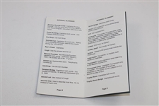 2002 Augusta National Golf Club and Masters Internal Glossary Booklet