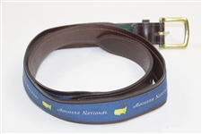 Augusta National Golf Club Logo Blue Vineyardvines Belt - Size 38