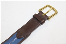 Augusta National Golf Club Logo Blue Vineyardvines Belt - Size 38