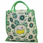 Masters Tournament Geometric Floral Logo Jute Bag