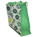 Masters Tournament Geometric Floral Logo Jute Bag