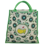 Masters Tournament Geometric Floral Logo Jute Bag