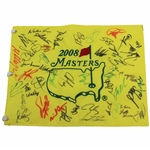 Field Signed 2008 Masters Tournament Embroidered Flag JSA ALOA