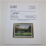 Bobby Clampett's 2000 Masters Gift - Linda Hartough Signed Ltd Ed #4 Hole Flowering Crab Apple Canvas