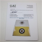 2003 PGA at Oak Hill Yellow Screen & White Embroidered Flags - Unopened - Bobby Clampett