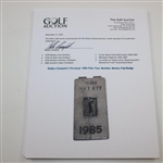 Bobby Clampett's Personal 1985 PGA Tour Member Money Clip/Badge