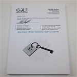 Bobby Clampett's 1982 Open Championship at Royal Troon Locker Key