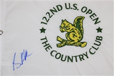 Brooks Koepka Signed 2022 US Open at The Country Club Embroidered Flag JSA ALOA