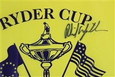 Phil Mickelson Signed Ryder Cup at The Belfry Yellow Screen Flag JSA ALOA