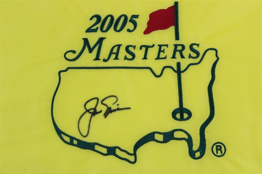 Jack Nicklaus Signed 2005 Masters Tournament Embroidered Flag - Final Masters JSA ALOA