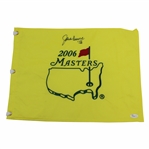 Jack Burke Signed 2006 Masters Tournament Embroidered Flag with 56 JSA #P94957