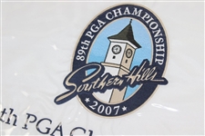 2007 PGA Championship at Southern Hills Embroidered White Flag - Tiger Woods Winner